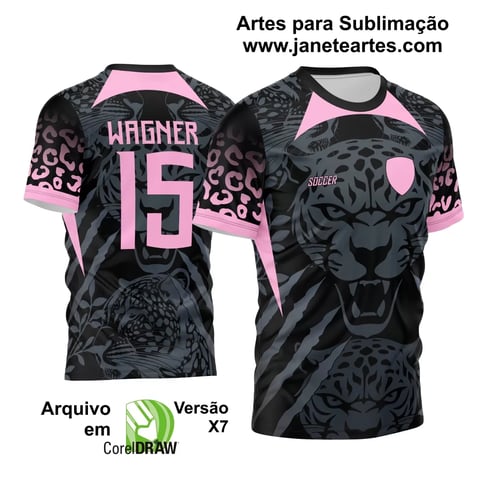 Arte Vetor Camisa InterClasse 2024 Onça