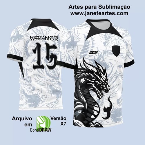 Arte Vetor Camisa InterClasse 2024 Dragão