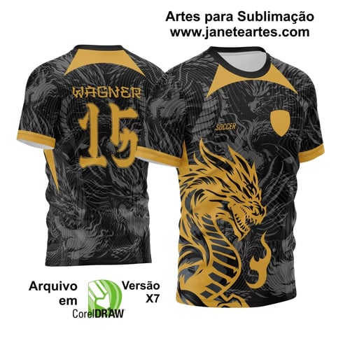 Arte Vetor Camisa InterClasse 2024 Dragão