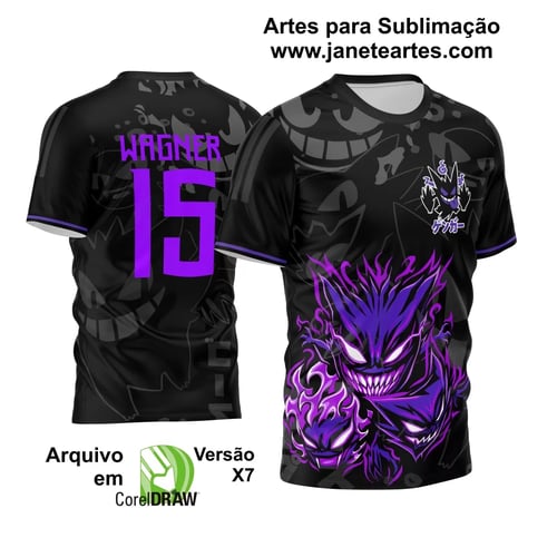 Arte Estampa Camisa InterClasse 2024 Gengar