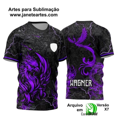 Arte Vetor Camisa InterClasse 2024 Fenix Roxa