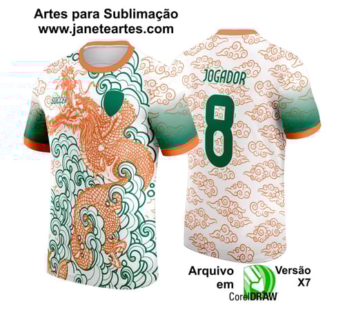 Arte Vetor Camisa Interclasse - Jogos Internos - 2024 - Nuvens