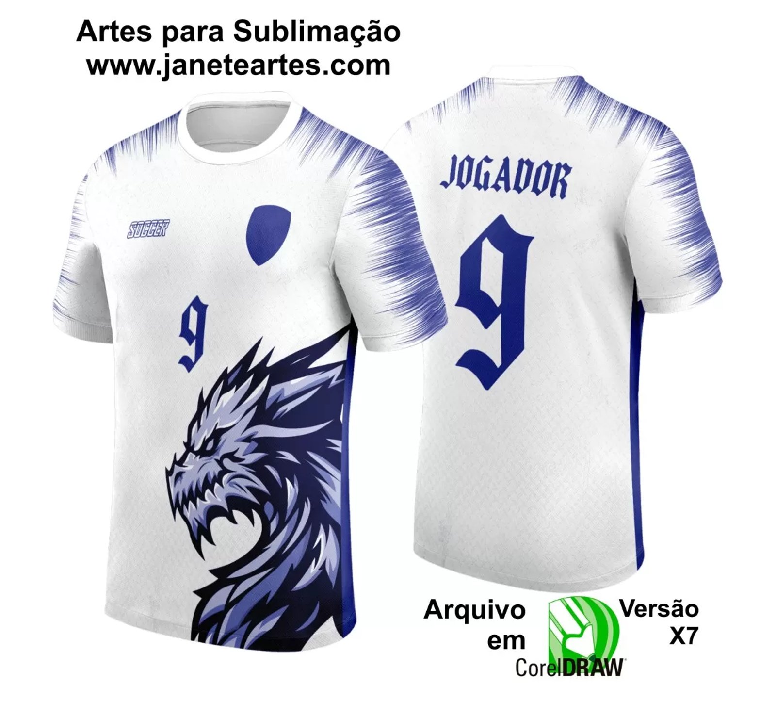Arte Vetor Camisa Interclasse - Jogos Internos - 2024 - Dragão