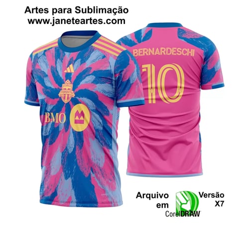 Arte Vetor Camisa Toronto FC Terceira 2023 - 2024