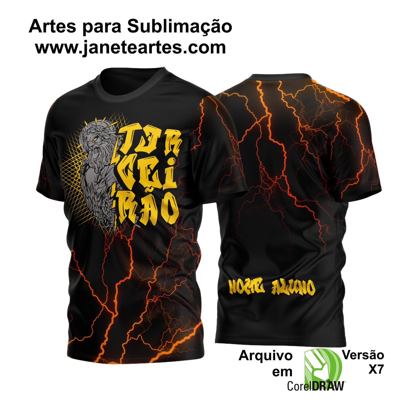 Arte Vetor Camisa Terceirão Zeus