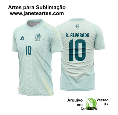 Arte Vetor Camisa Mexico Reserva 2024 - 2025 + Fonte TTF Arte Vetor Camisa Mexico Reserva 2024 - 2025 + Fonte TTF