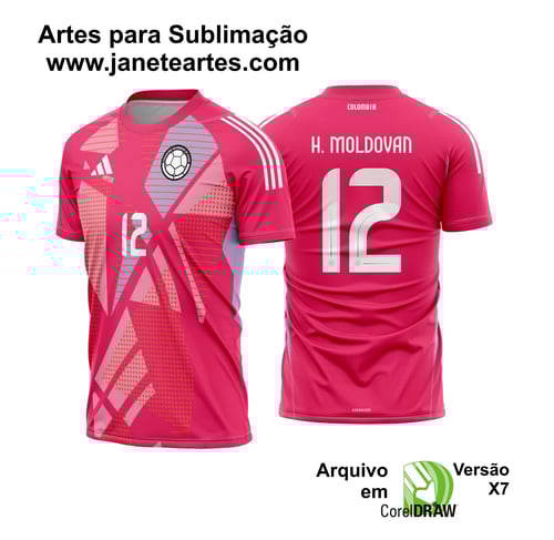Arte Vetor Camisa Colombia Goleiro 2024 - 2025 Arte Vetor Camisa Colombia Goleiro 2024 - 2025