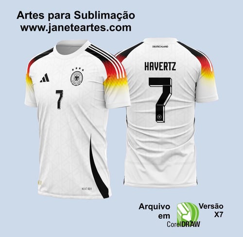 Arte Vetor Camisa Alemanha Titular 2024 - 2025 Arte Vetor Camisa Alemanha Titular 2024 - 2025