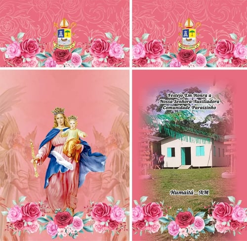 Arte Vetor Camisa Nossa Senhora Auxiliadora - Comunidade