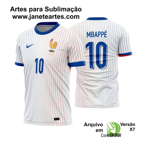 Arte Vetor Camisa França Reserva 2024 - 2025