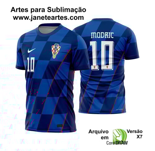 Arte Vetor Camisa Croácia Reserva 2024 - 2025