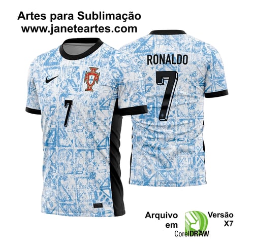 Arte Vetor Camisa Portugal Reserva 2024 - 2025