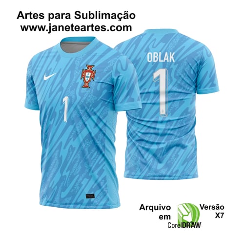 Arte Vetor Camisa Portugal Goleiro 2024 - 2025 Arte Vetor Camisa Portugal Goleiro 2024 - 2025