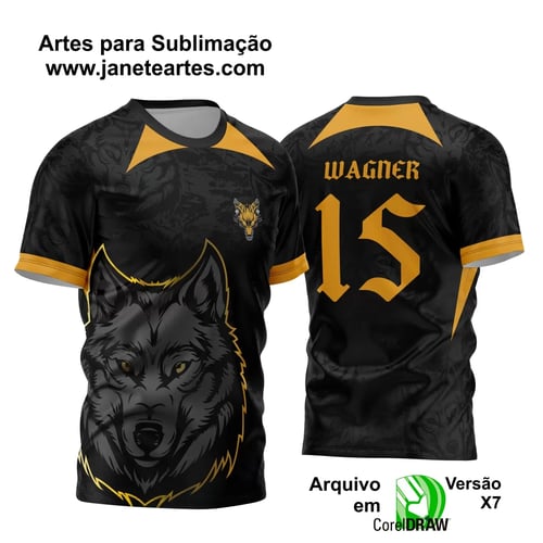 Arte Vetor Camisa InterClasse Lobo 2024