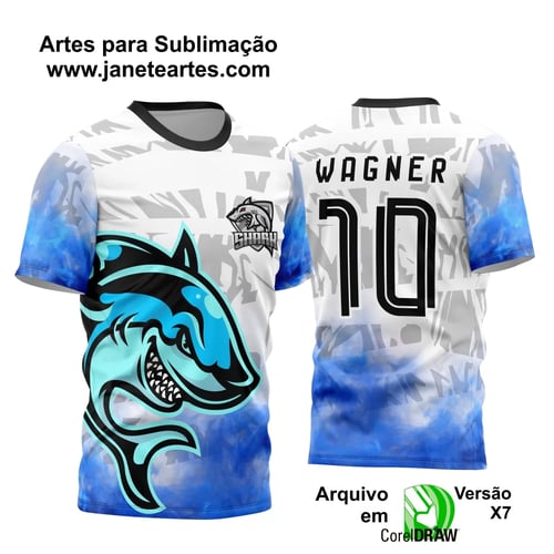 Arte Vetor Camisa InterClasse Tubarão M02