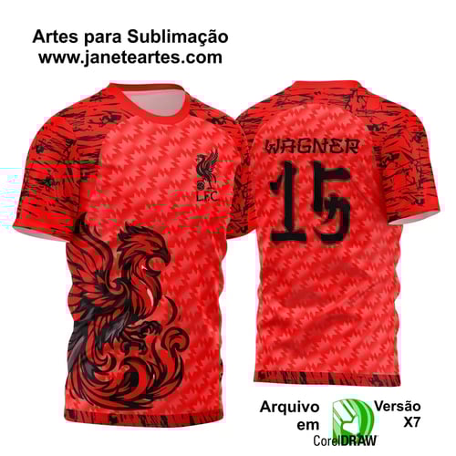 Arte Vetor Camisa InterClasse Fênix Vermelha