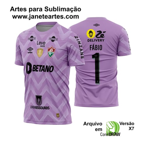 Arte Vetor Camisa Fluminense Goleiro 2024 - 2025 Arte Vetor Camisa Fluminense Goleiro 2024 - 2025