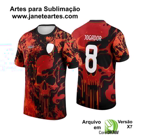 Arte Vetor Camisa Interclasse - Jogos Internos - 2024 - Caveira