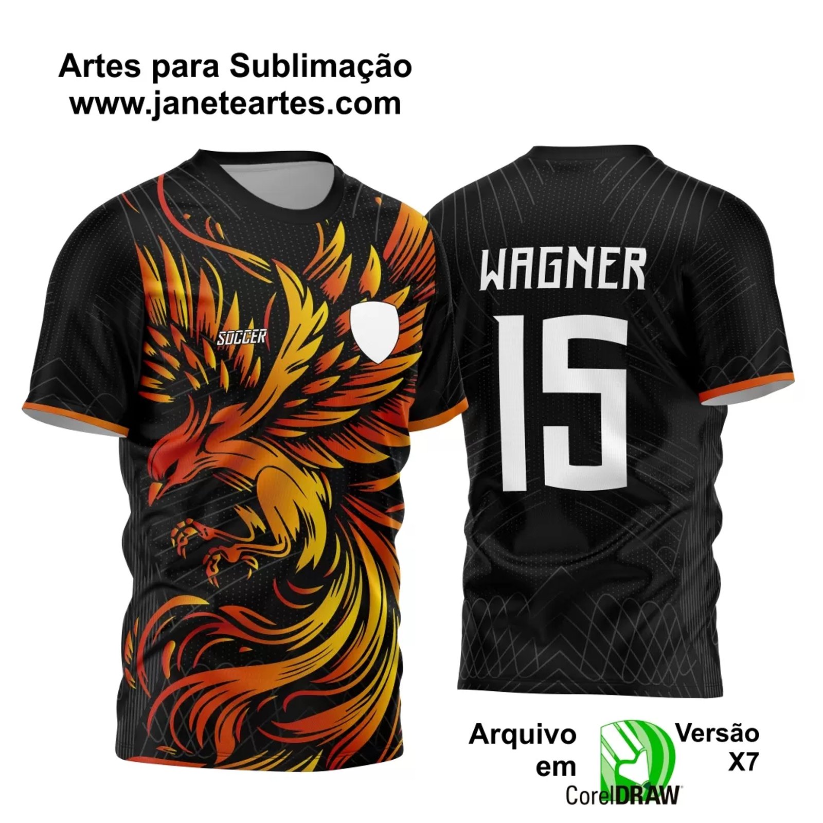 Arte Vetor Camisa Interclasse - Jogos Internos - 2024 - Fênix