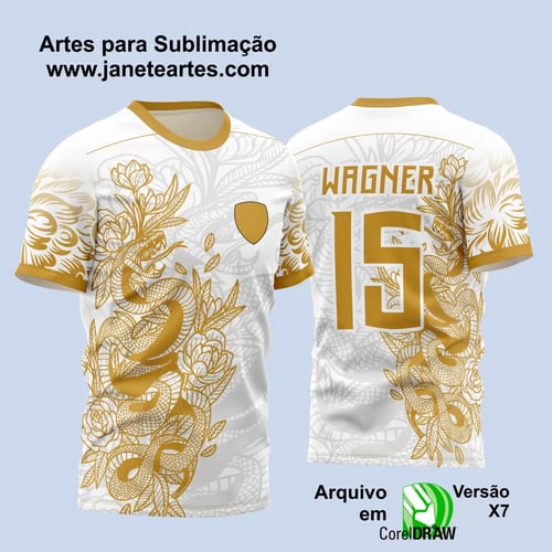 Arte Vetor Camisa Interclasse - Jogos Internos - 2024 - Cobra Serpente