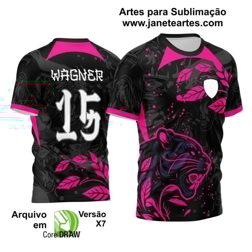 Arte Vetor Camisa Interclasse - Jogos Internos - 2024 - Pantera Rosa