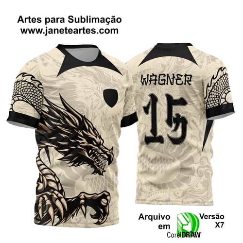 Arte Vetor Camisa Interclasse - Jogos Internos - 2024 - Dragão