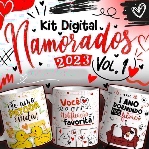 Artes Para Caneca Dia dos Namorados 2023