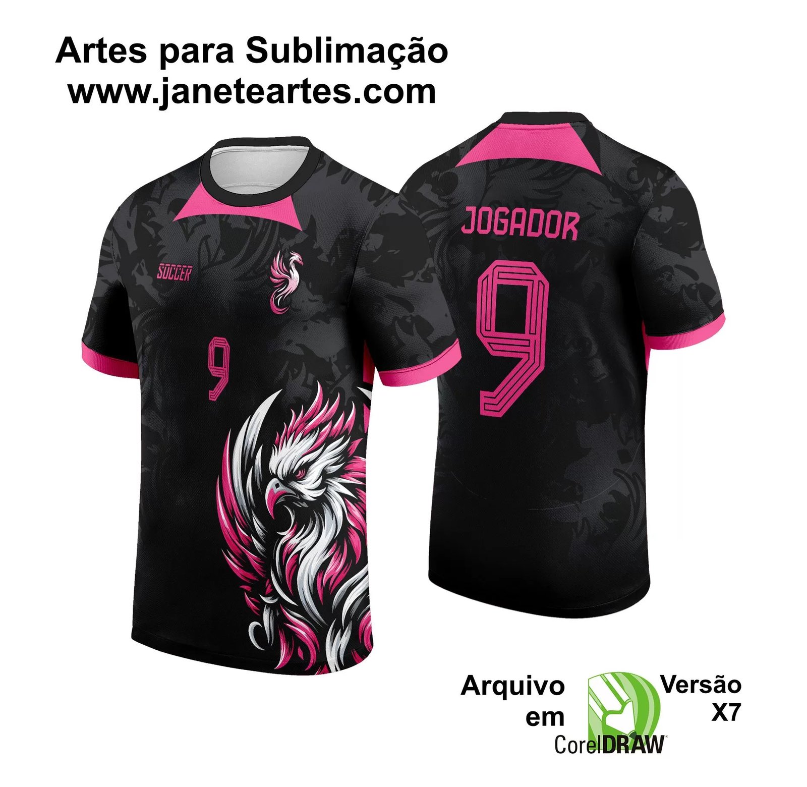 Arte Vetor Camisa Interclasse - Jogos Internos - 2024 - Fênix - Janete Artes