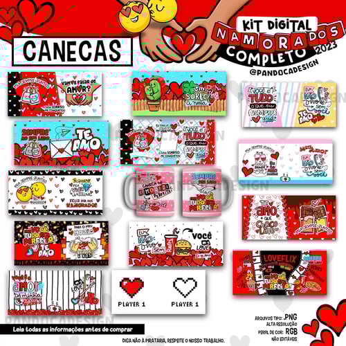 Artes Para Caneca Dia dos Namorados