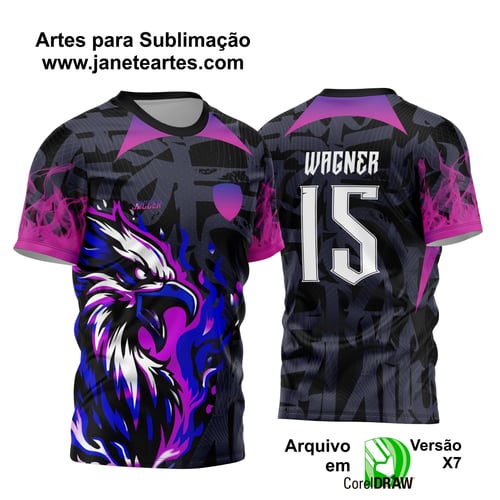 Arte Vetor Camisa Interclasse - Jogos Internos - 2024 - Águia Roxa