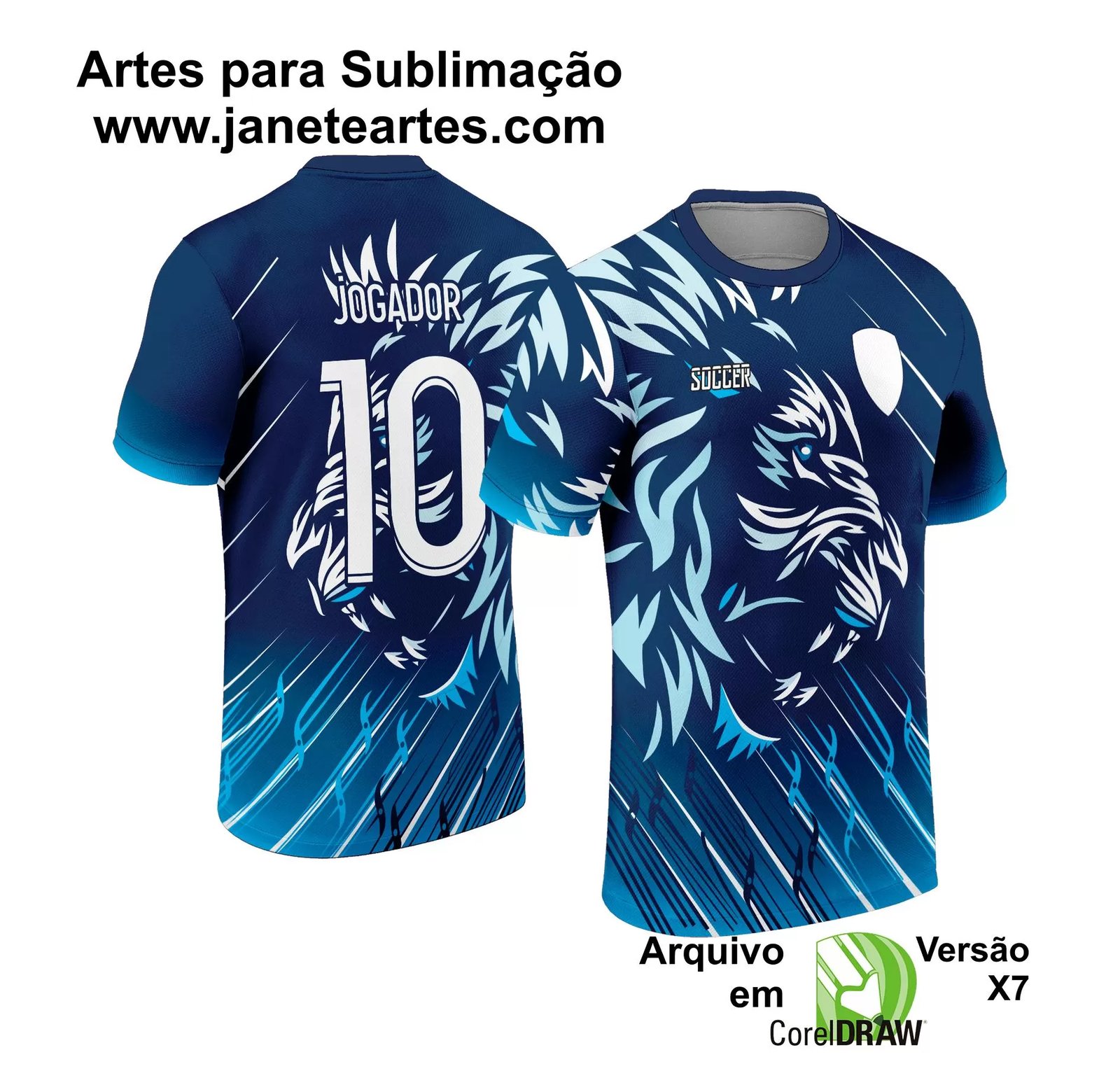 Arte Vetor Camisa Interclasse - Jogos Internos - 2024 - Leão - Janete Artes