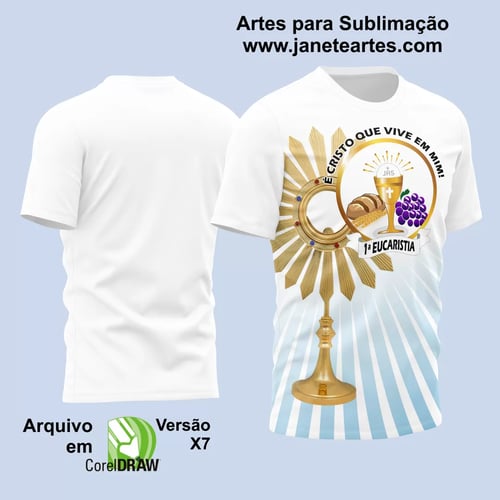 Arte Estampa Religião - Eucaristia Primeira Comunhão