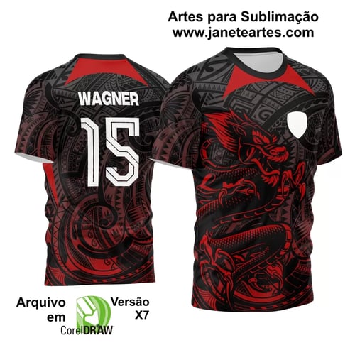 Arte Vetor Camisa Interclasse - Jogos Internos - 2024 - Dragão