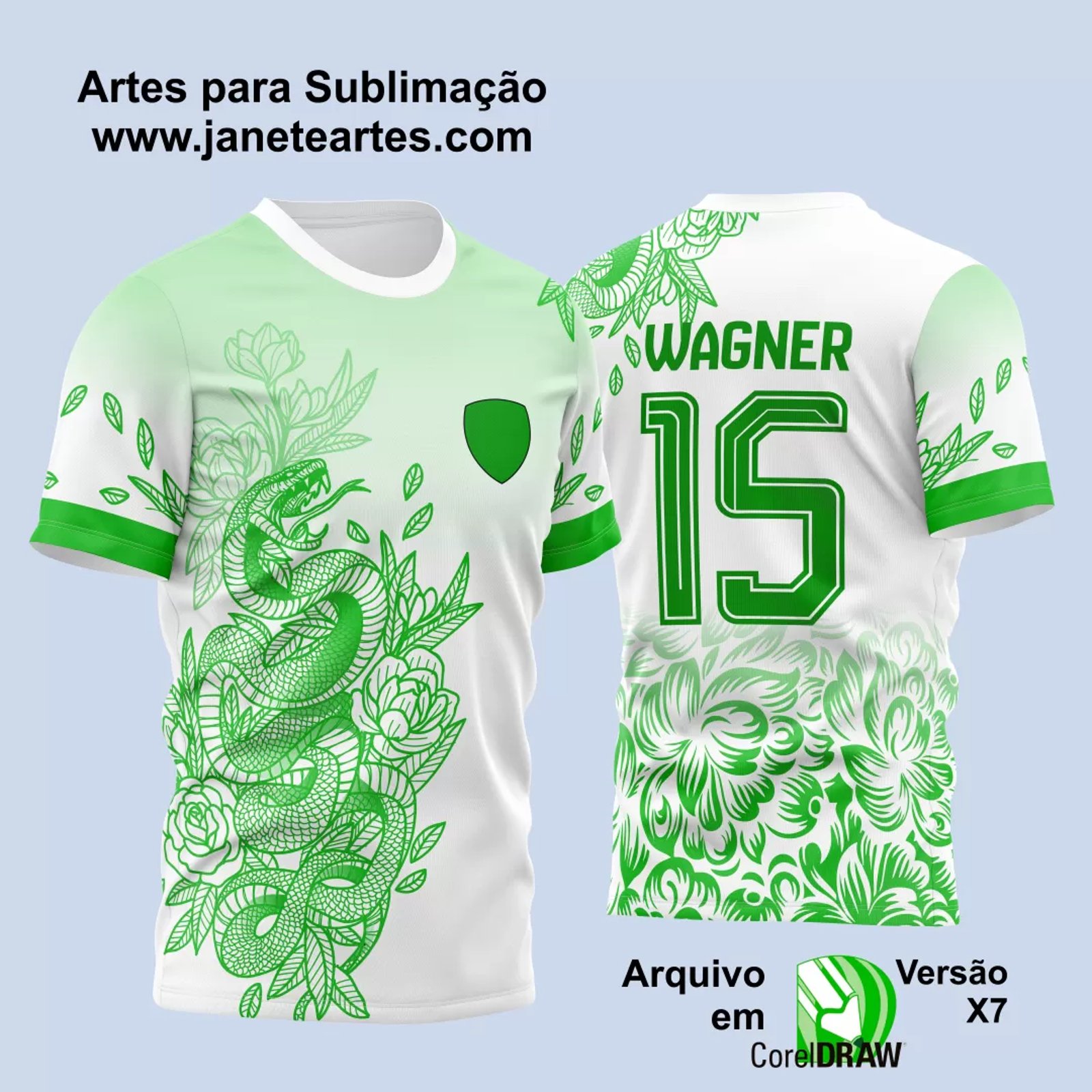 Arte Vetor Camisa Interclasse - Jogos Internos - 2024 - Cobra