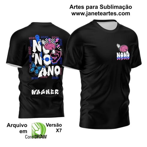 Arte Vetor Camisa Nono Ano 2024 Borboleta Arte Vetor Camisa Nono Ano 2024 Borboleta