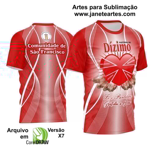 Arte Vetor Camisa Dízimo Coração 2024 Arte Vetor Camisa Dízimo Coração 2024