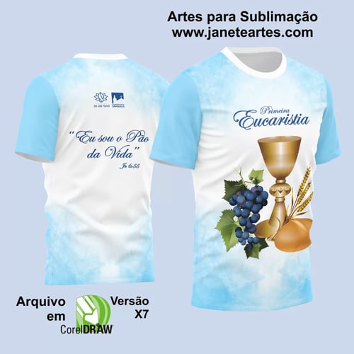Arte Estampa Religião - Eucaristia Primeira Comunhão
