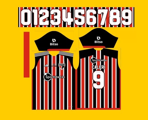 Arte Vetor Camisa São Paulo Reserva 2023-24