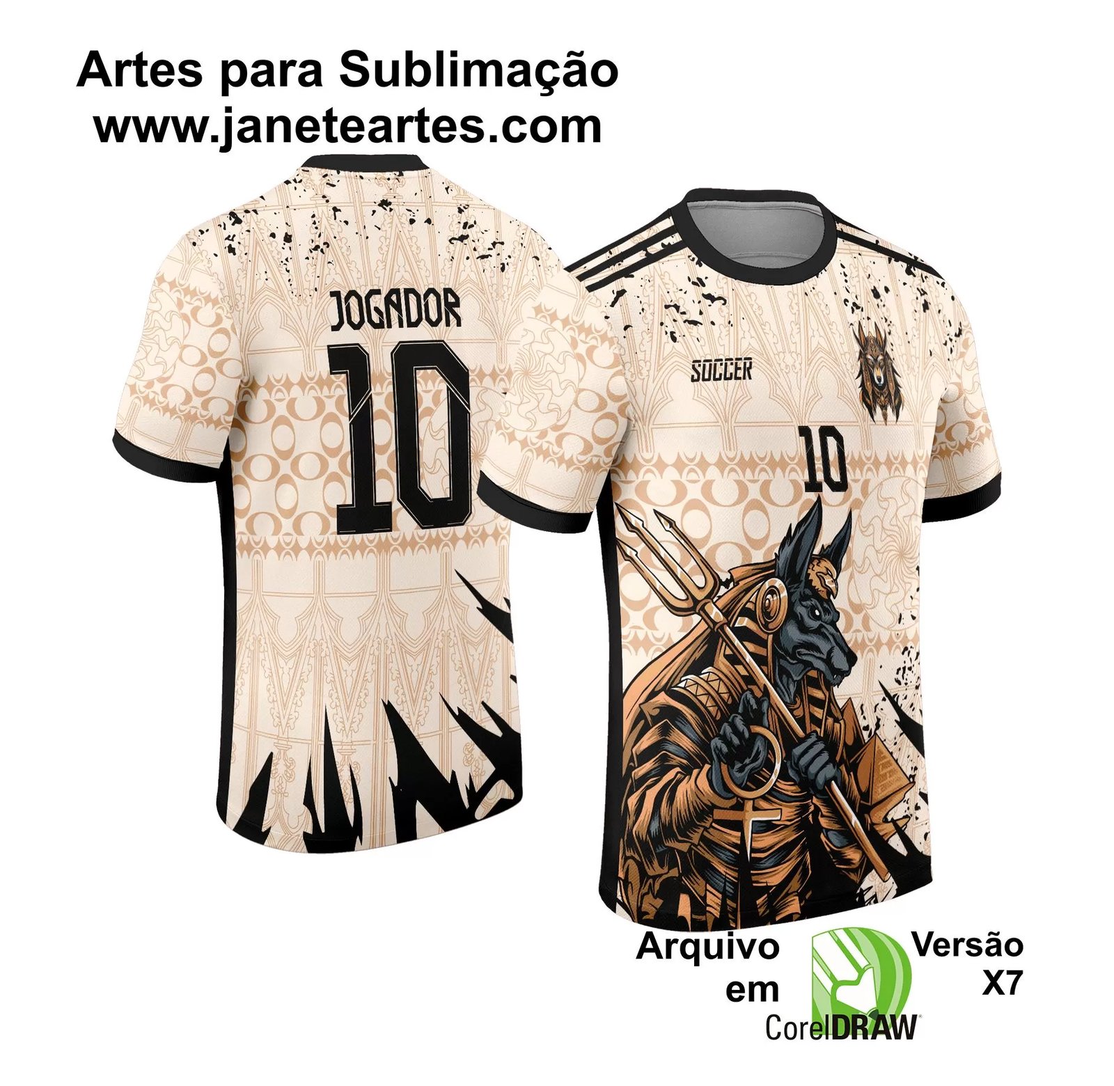 Arte Vetor Camisa InterClasse 2024 Anúbis