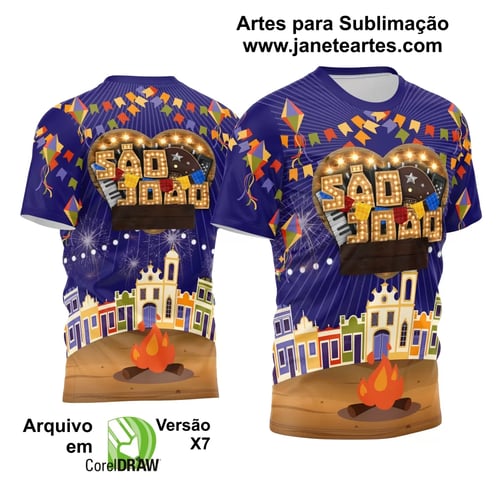 Arte Estampa Camisa Festa Junina Arraiá 2025 Arte Estampa Camisa Festa Junina Arraiá 2025