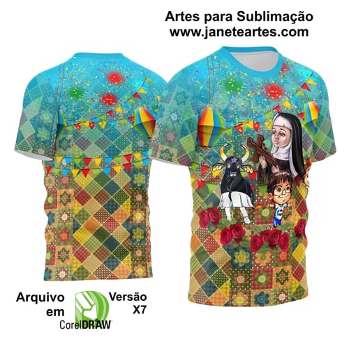 Arte Estampa Camisa Festa Junina Arraiá 2025 Arte Estampa Camisa Festa Junina Arraiá 2025