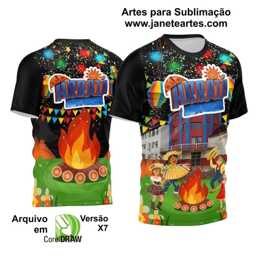 Arte Estampa Camisa Festa Junina Arraiá 2025 Arte Estampa Camisa Festa Junina Arraiá 2025