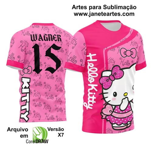 Arte Vetor Camisa Interclasse Hello Kitty 2024