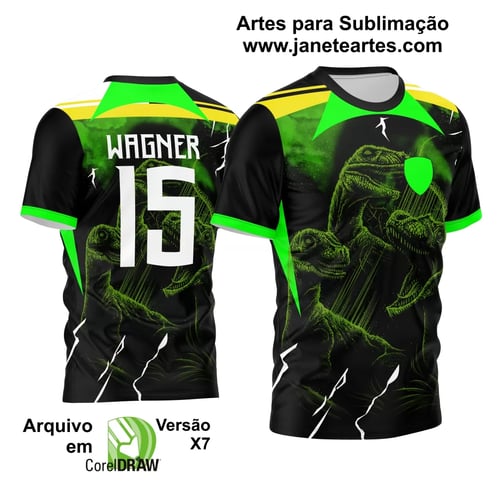 Arte Estampa Camisa Interclasse Velociraptor 2024