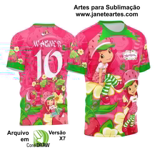 Arte Estampa Camisa Interclasse Moranguinho 2024
