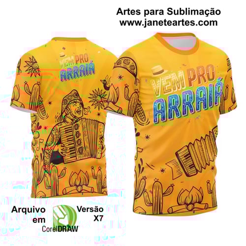 Arte Estampa Camisa Festa Junina Arraiá 2025 Arte Estampa Camisa Festa Junina Arraiá 2025
