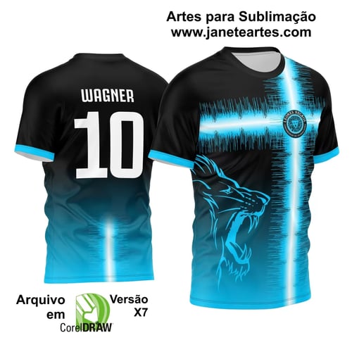Arte Vetor Camisa Interclasse Leão 2024 Azul