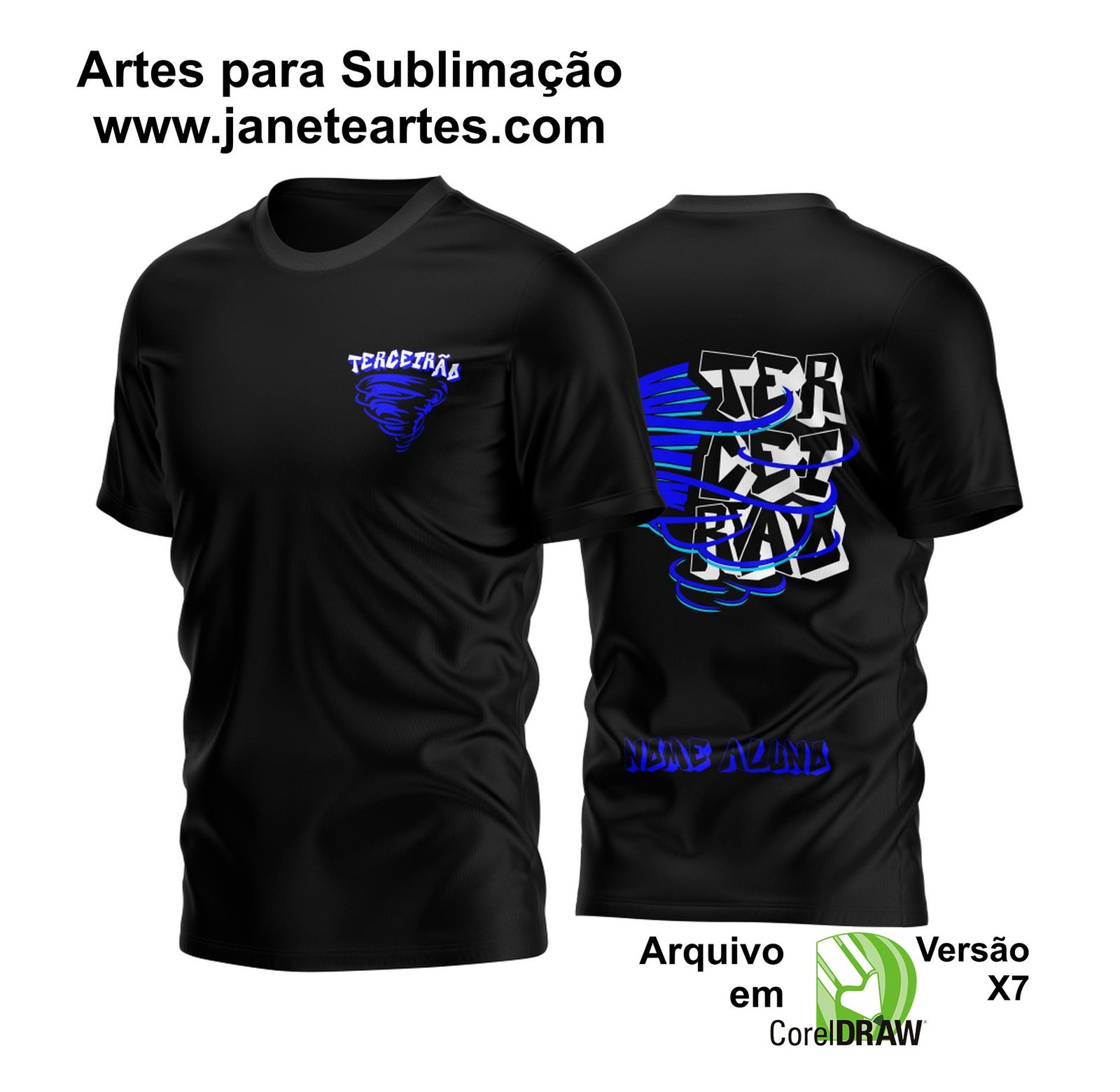 Arte Vetor Camisa Terceirão Furacao Duplo