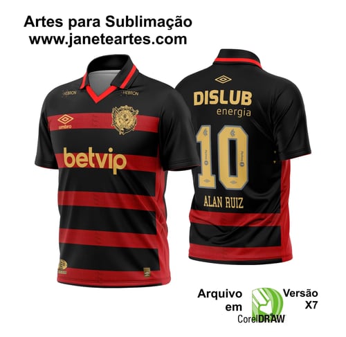 Arte Vetor Camisa Sport Recife Titular 2024 - 2025
