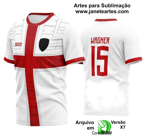 Arte Vetor Estampa Camisa Time Amador Futebol 2024 Arte Vetor Estampa Camisa Time Amador Futebol 2024